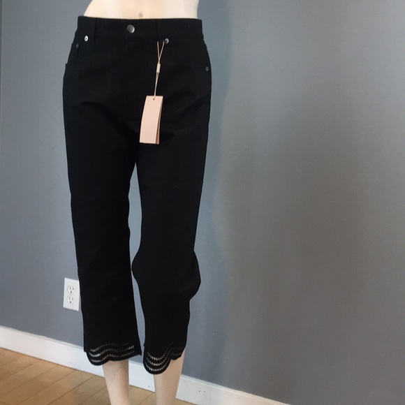 NWT Christopher Kane Embroidery Hem Jeans SZ 28 - Picture 4 of 16